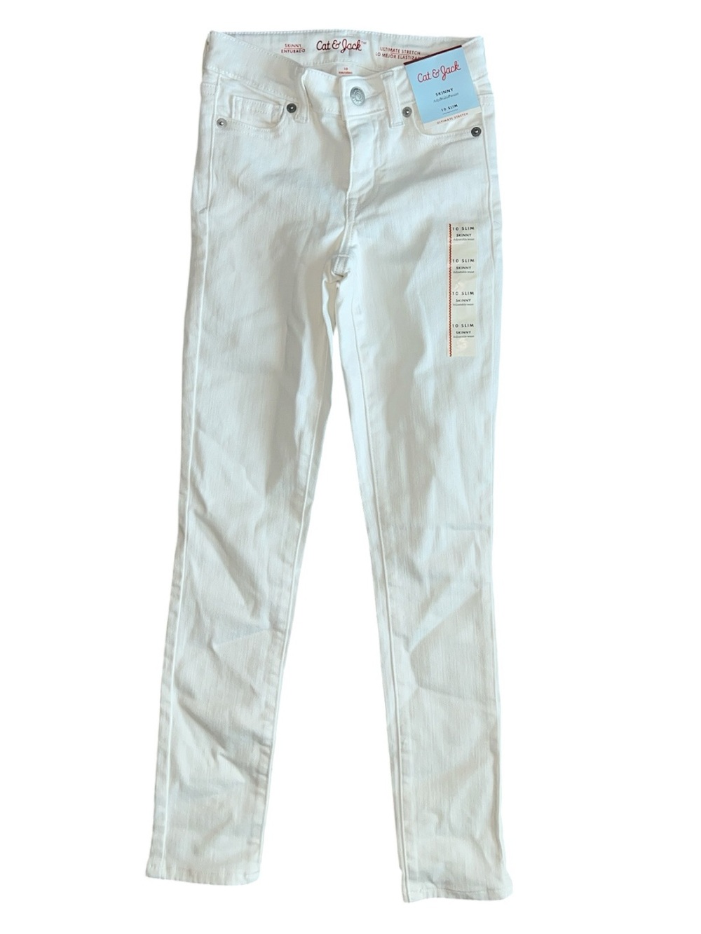 Cat & Jack White Slim Jeans for Kids Size 10
